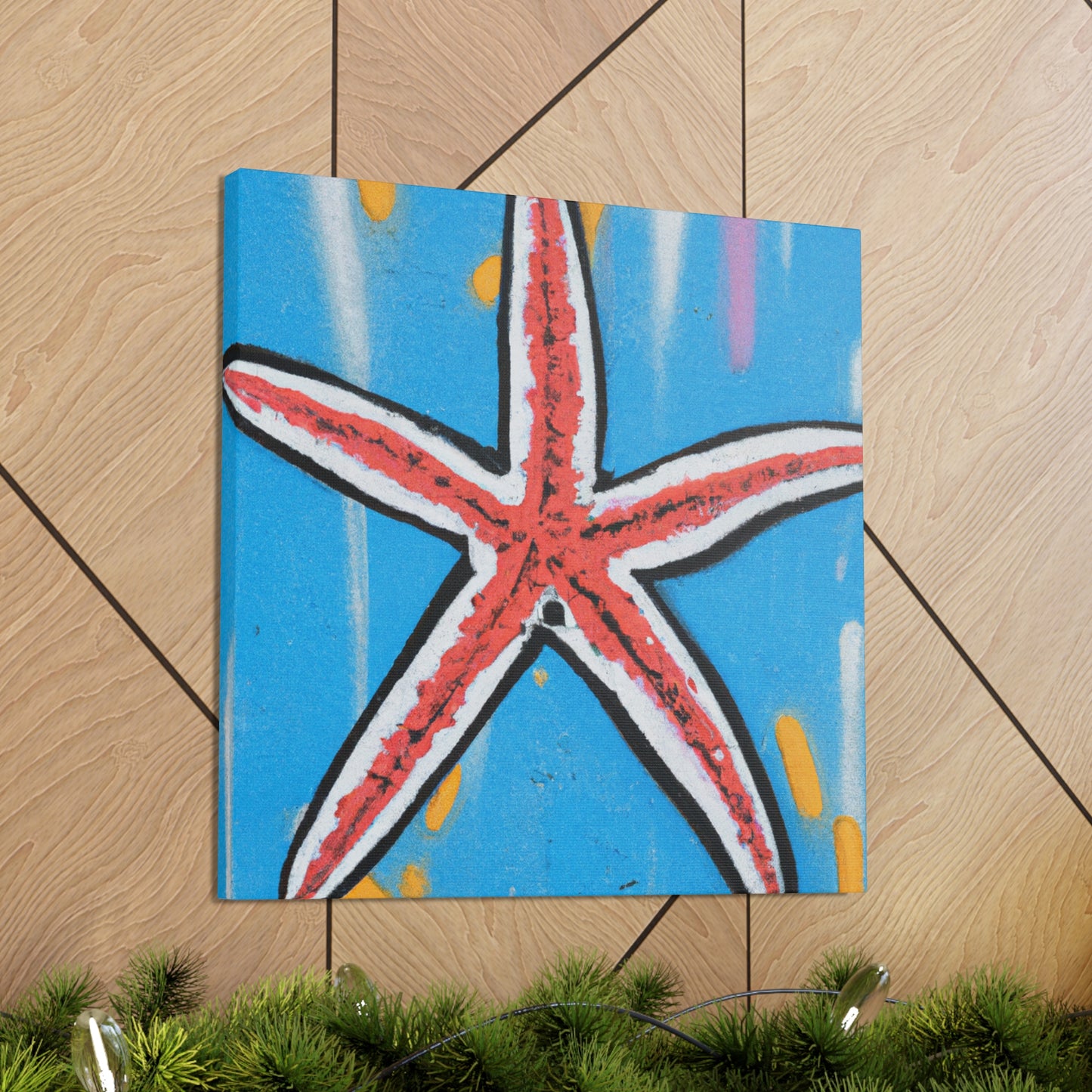 Vibrant Starfish Splendor - Canvas