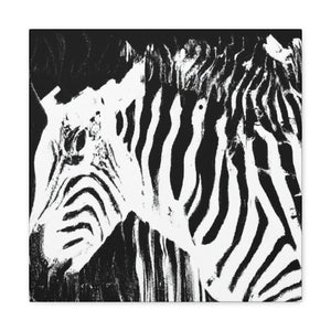 "Zebra Abstract Expressionism" - Canvas