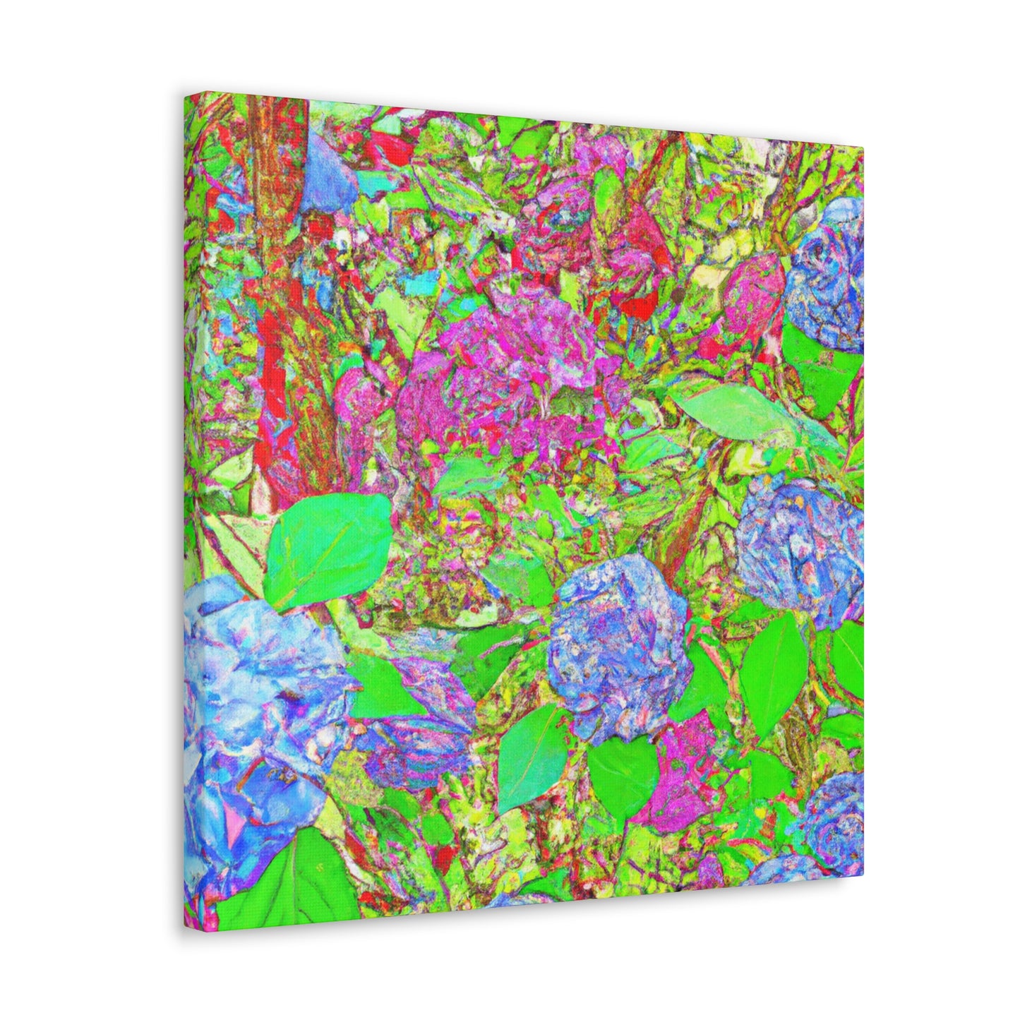 "Blooming Hydrangea Bouquet" - Canvas