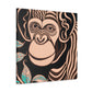 "Chimp Wisdom in Deco". - Canvas