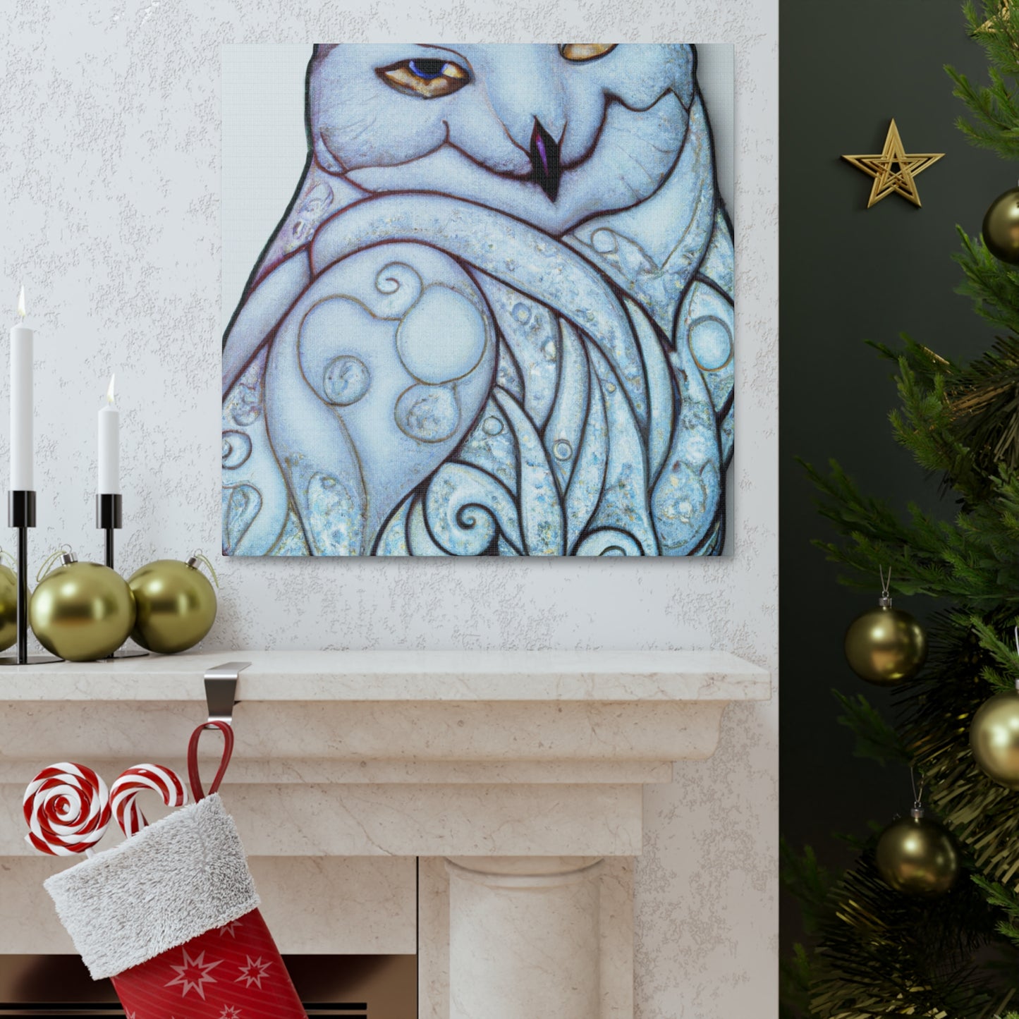 "Snowy Owl's Majesty" - Canvas