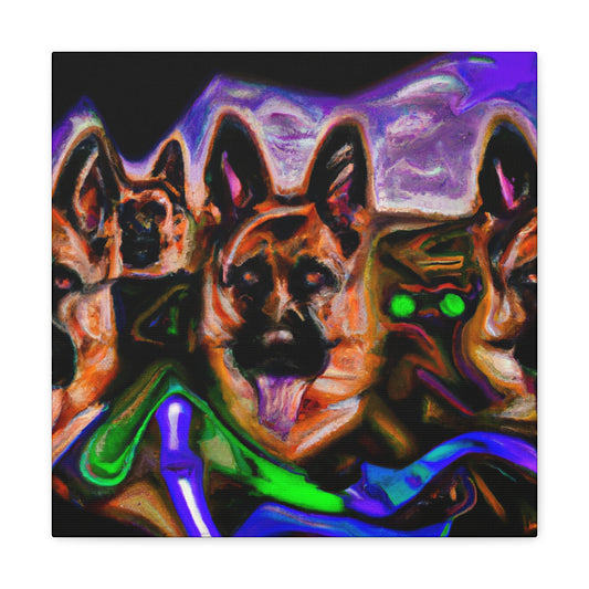 "German Shepherd Dreamscape" - Canvas