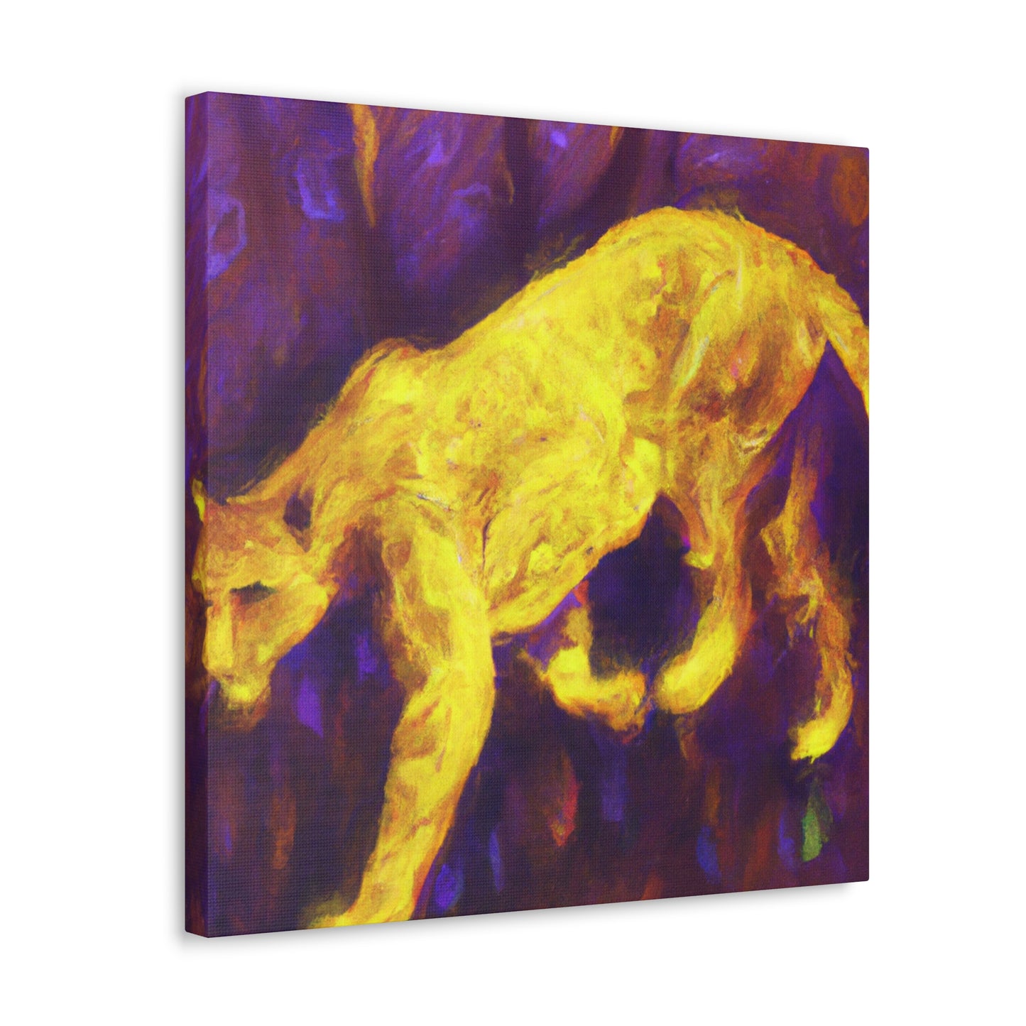 Leopard in Abstract Form - Canvas