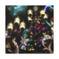 "Christmas Lights Enchantment" - Canvas