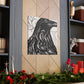 Crow in Rococo Style - Canvas