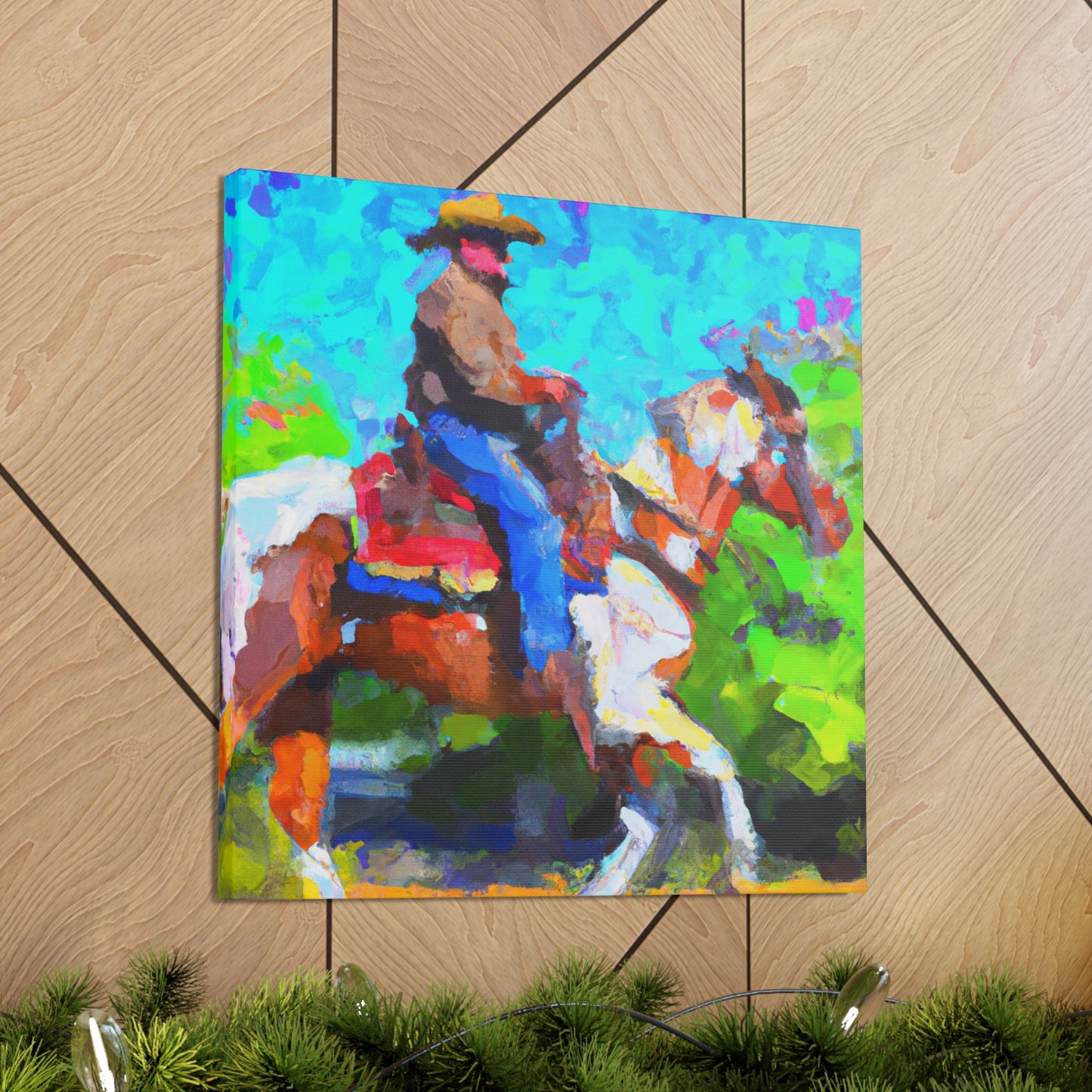 "Rangers on Ranches Riding" - Canvas