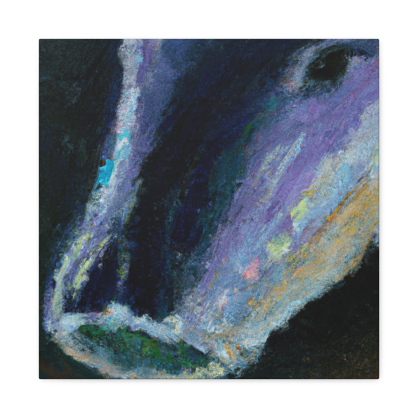 "Bowhead Whale Impressionism" - Canvas