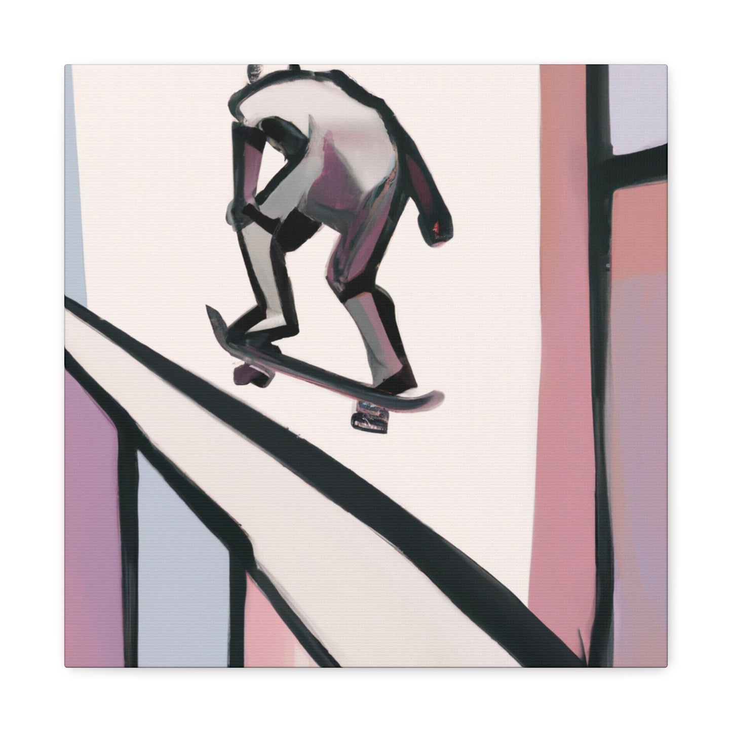 Skateboarding Expressionism - Canvas