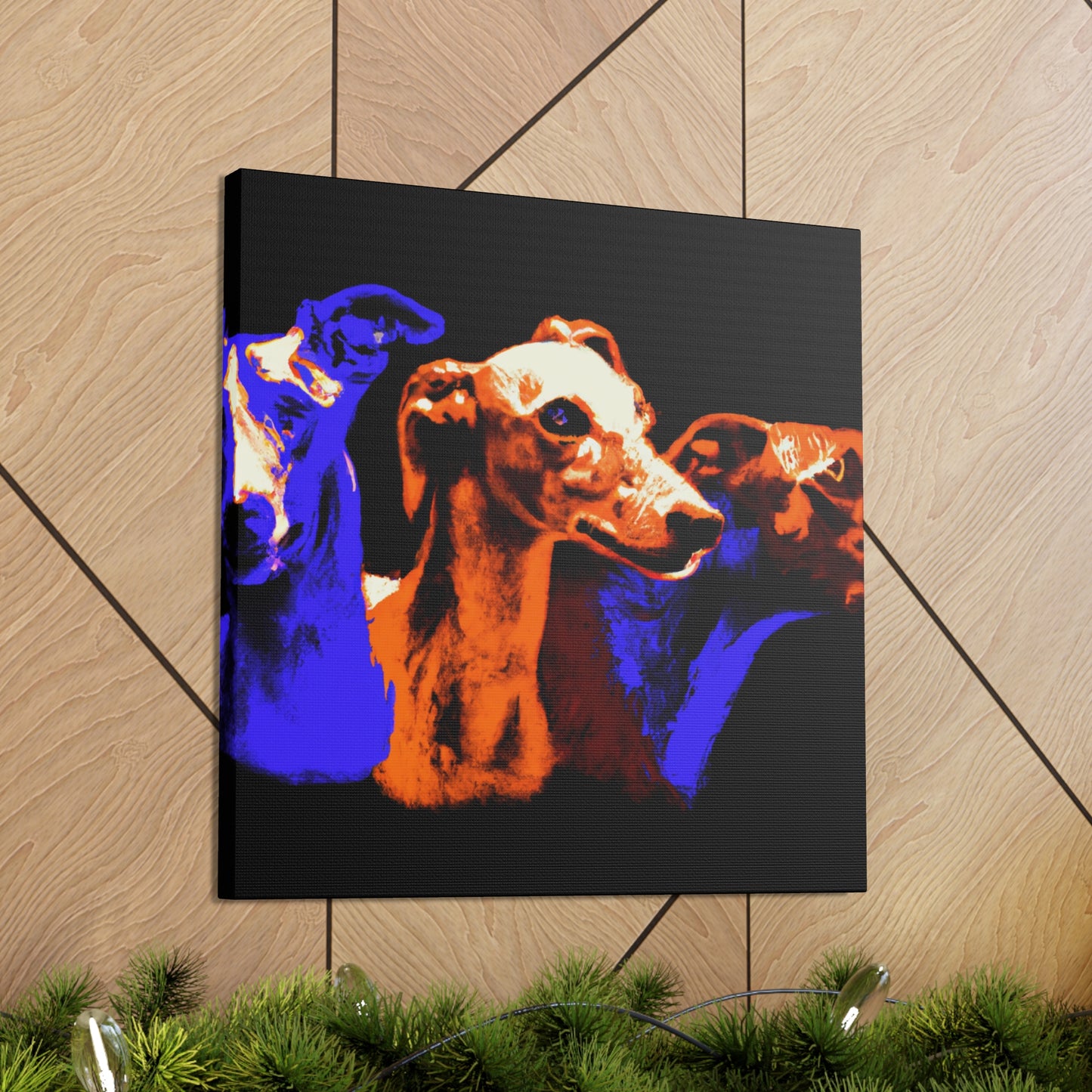 Grayhound Joyful Race - Canvas