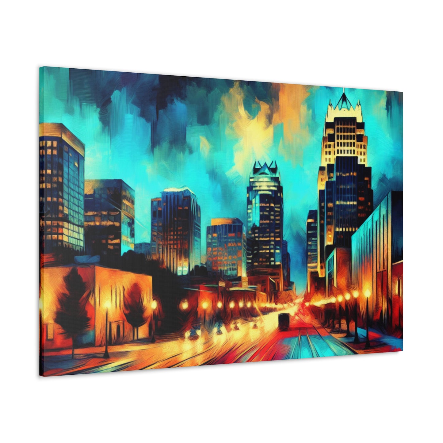 "Vibrant Urban Dream" - Canvas