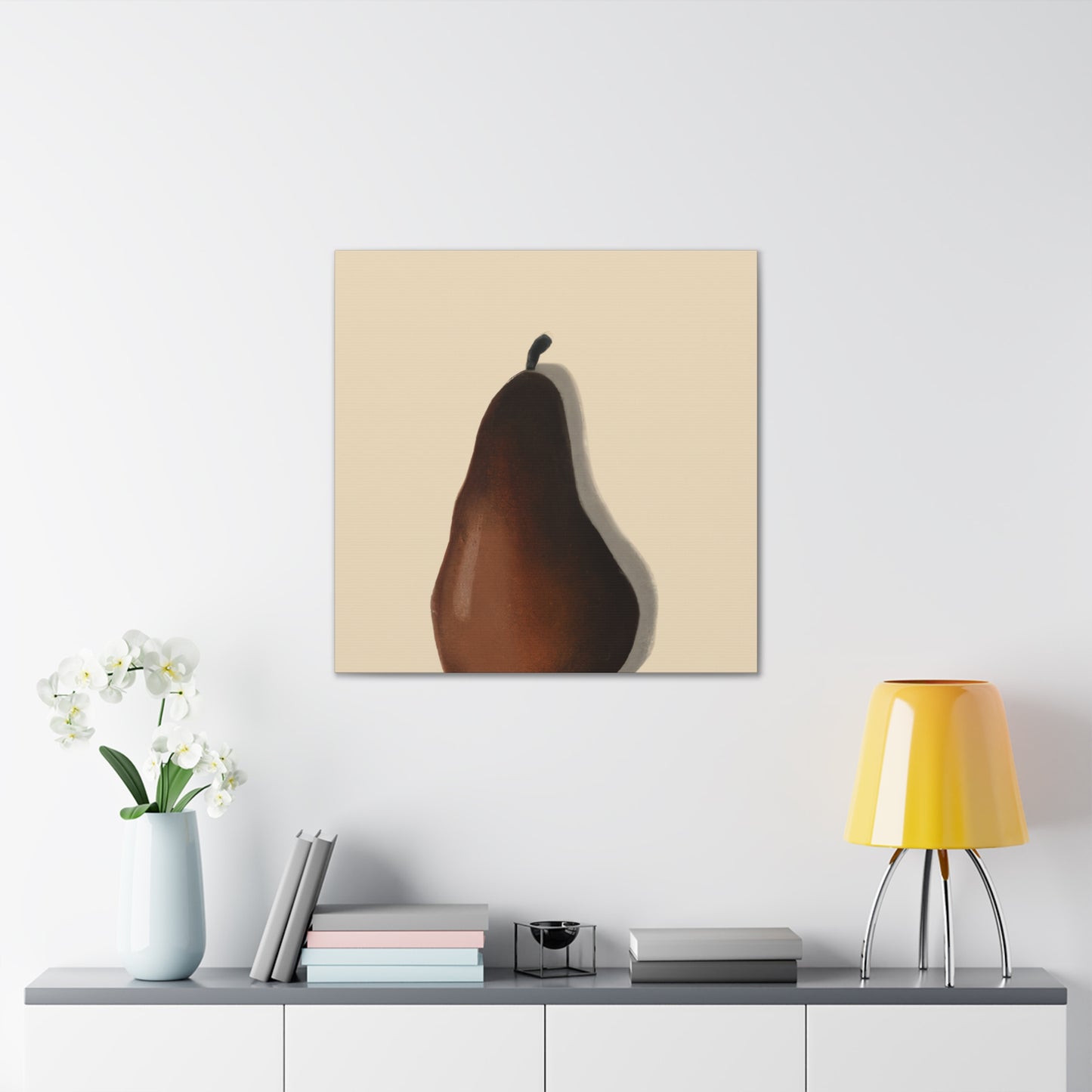 "Pear Minimalism Abstraction" - Canvas