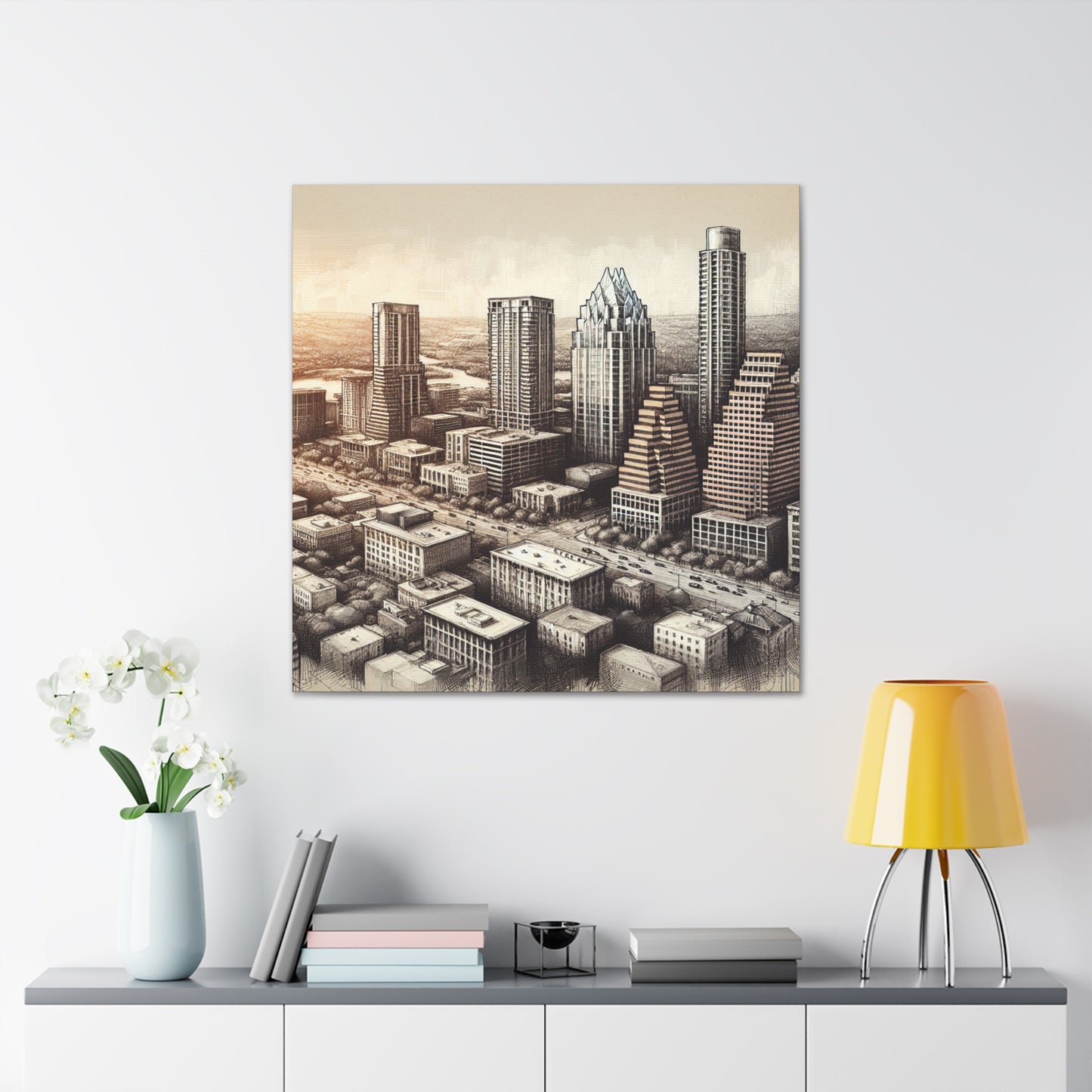 "Vibrant Austin Serenity" - Canvas