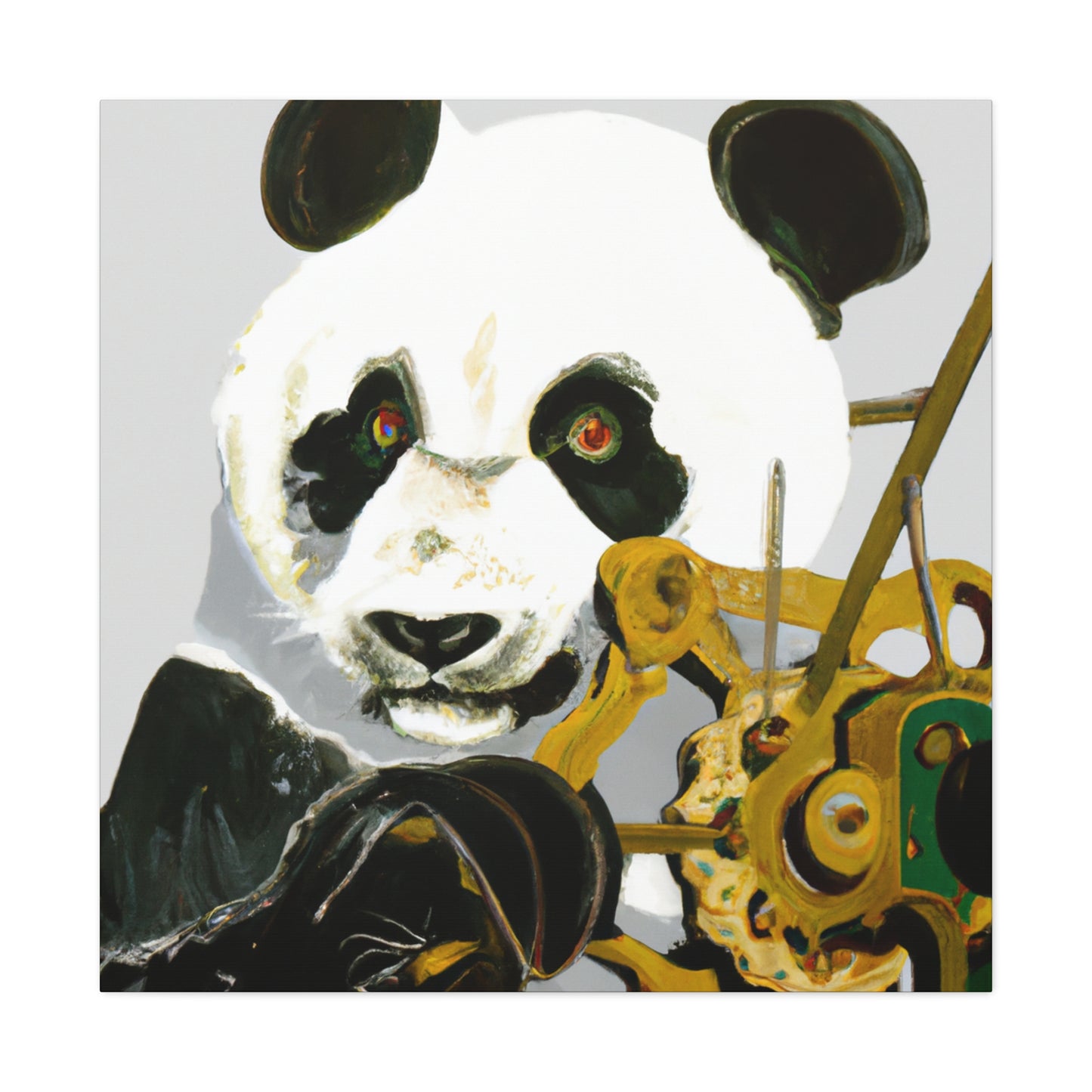 "Giant Panda Triumphant" - Canvas