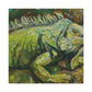 Iguana in Impressionism - Canvas