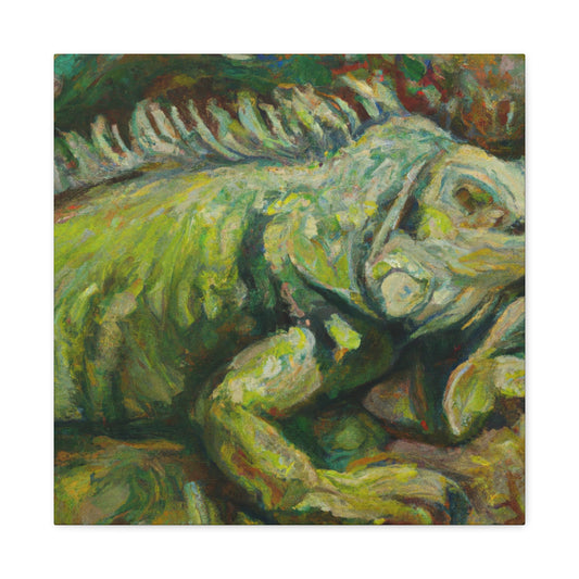 Iguana in Impressionism - Canvas