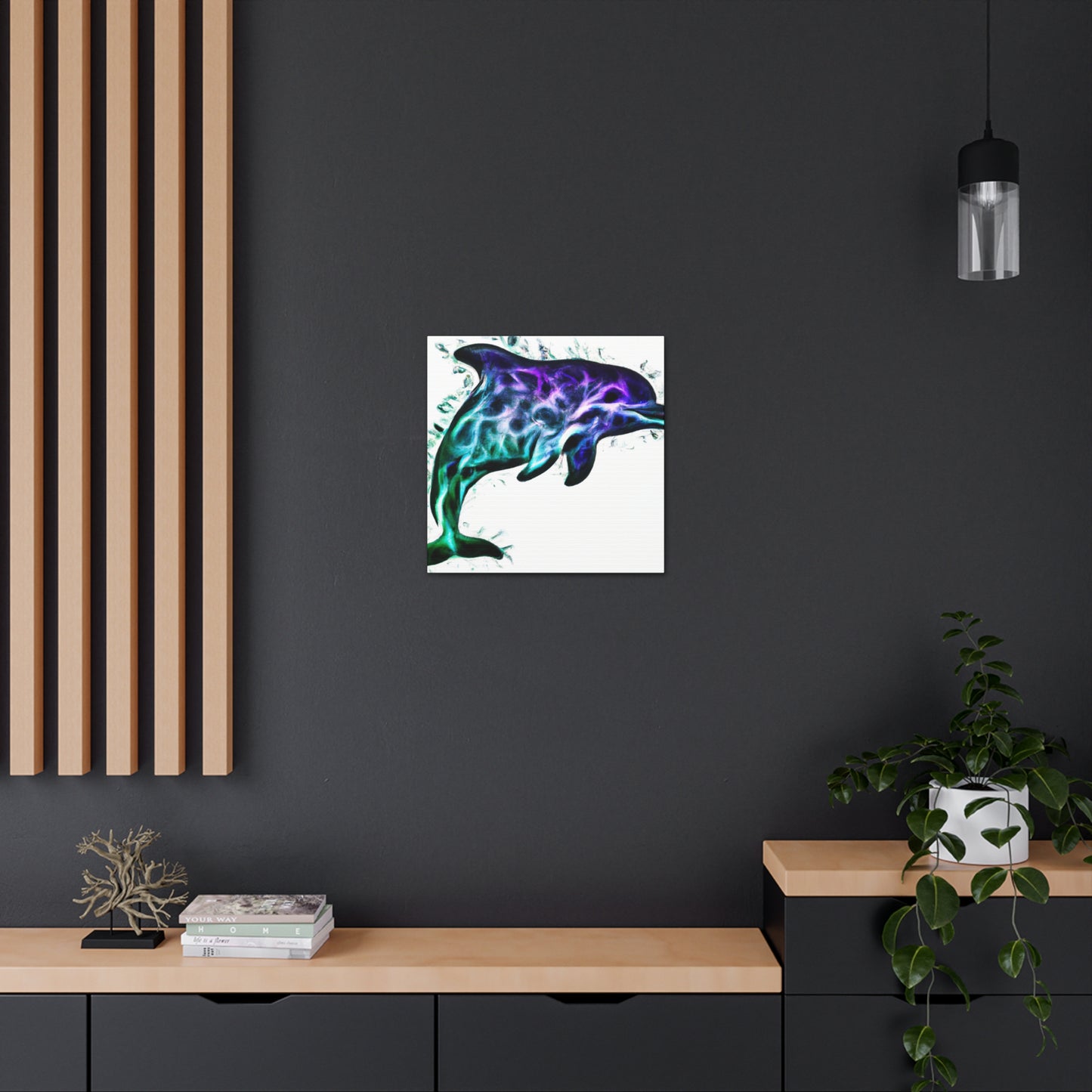 Dolphins in the Ocean - Canvas