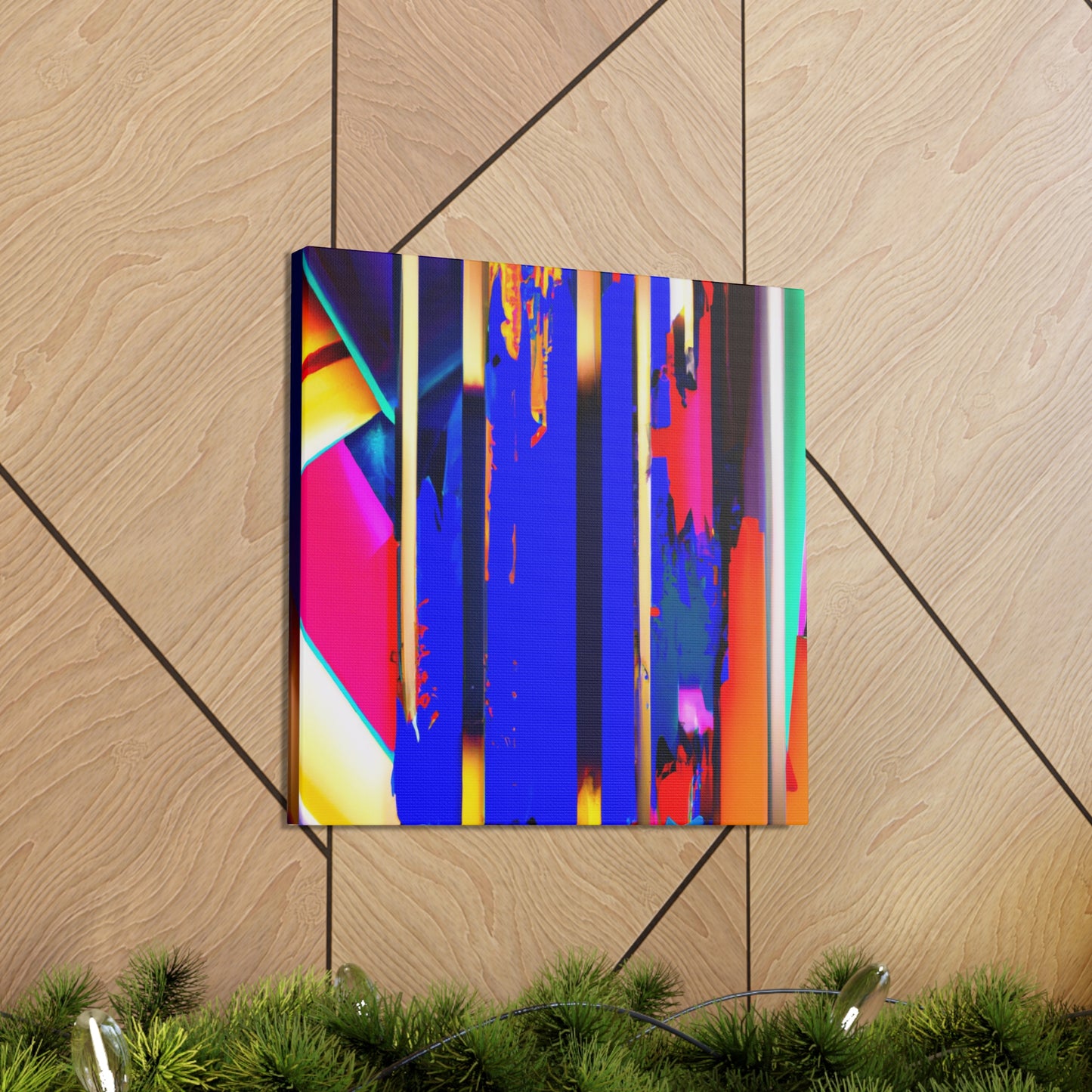 Vivid Cubic Horizon. - Canvas