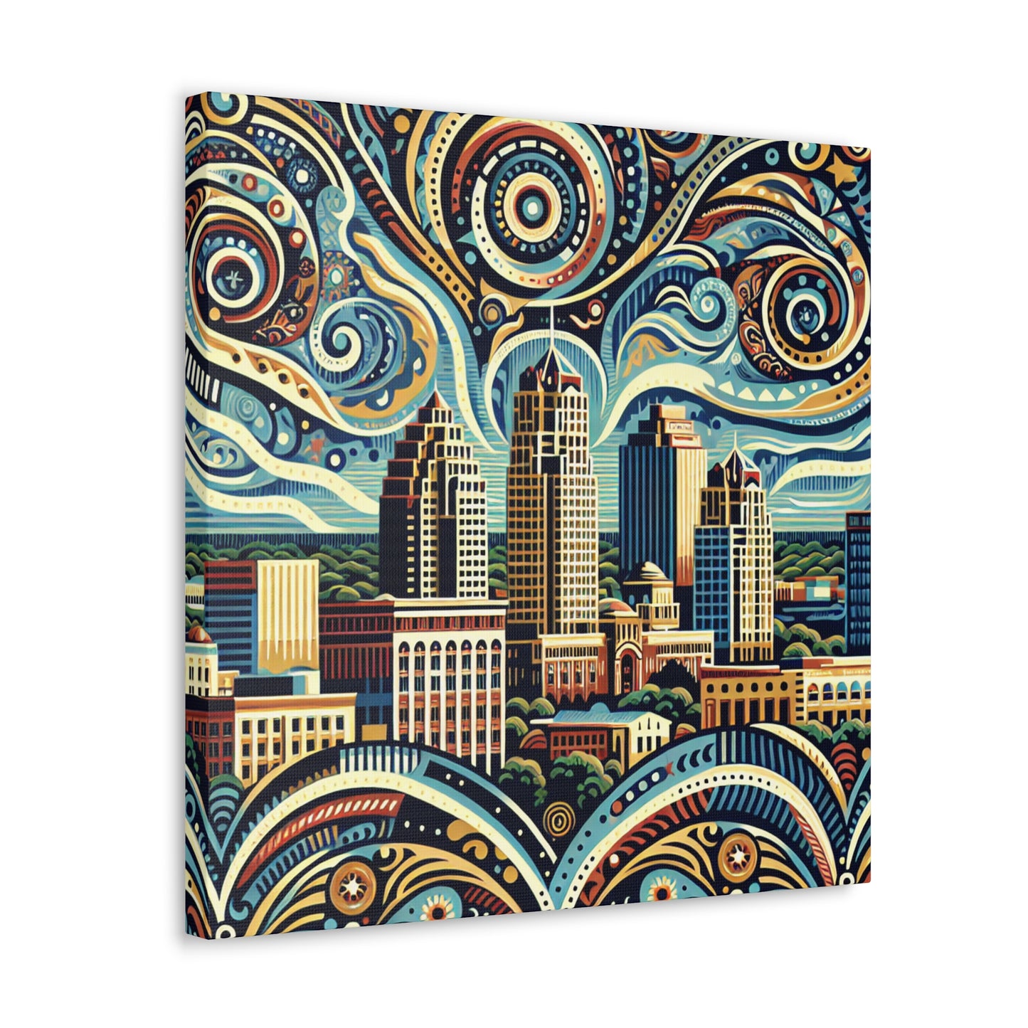 "Texas Tapestry: San Antonio" - Canvas