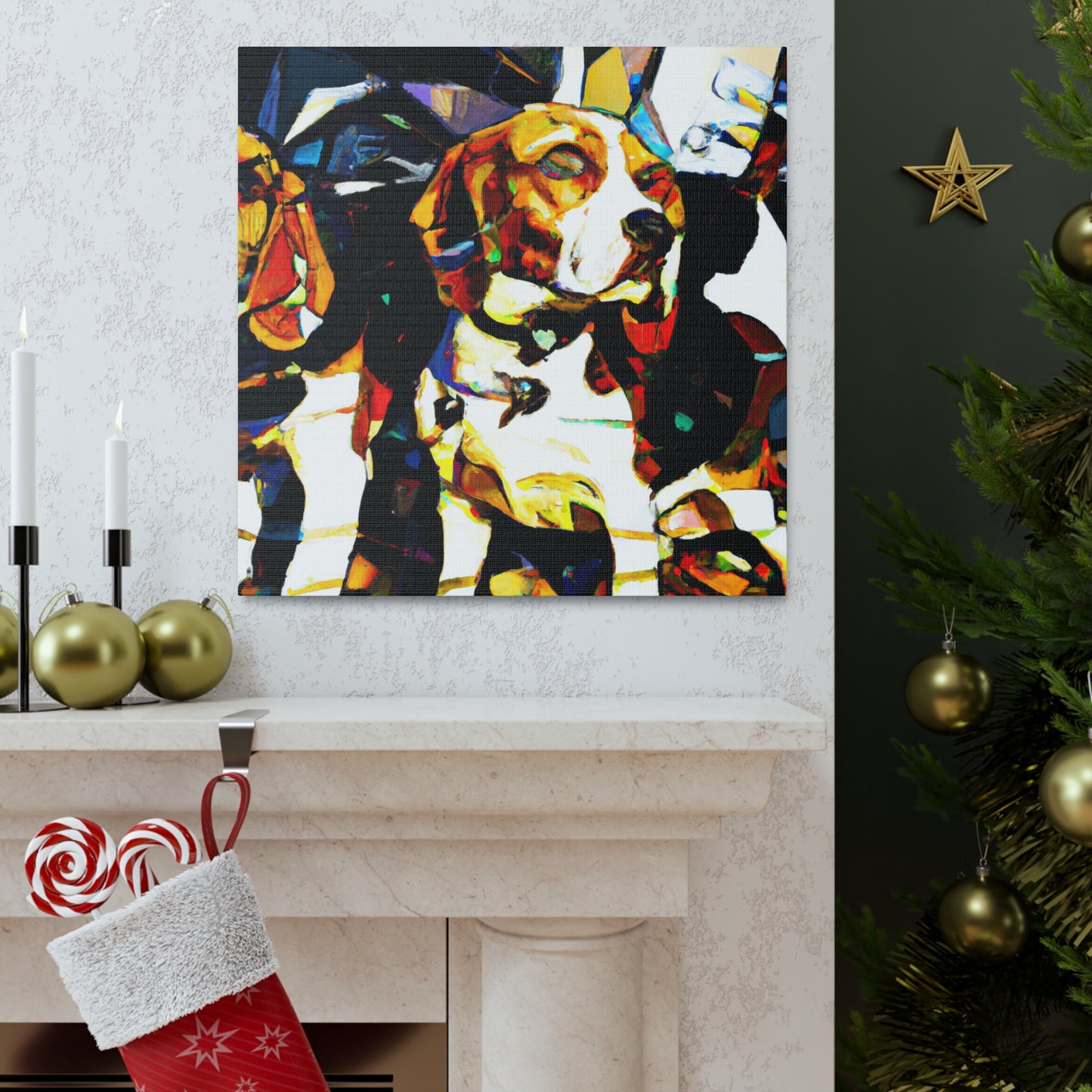 "Beagle in Expressionism" - Canvas