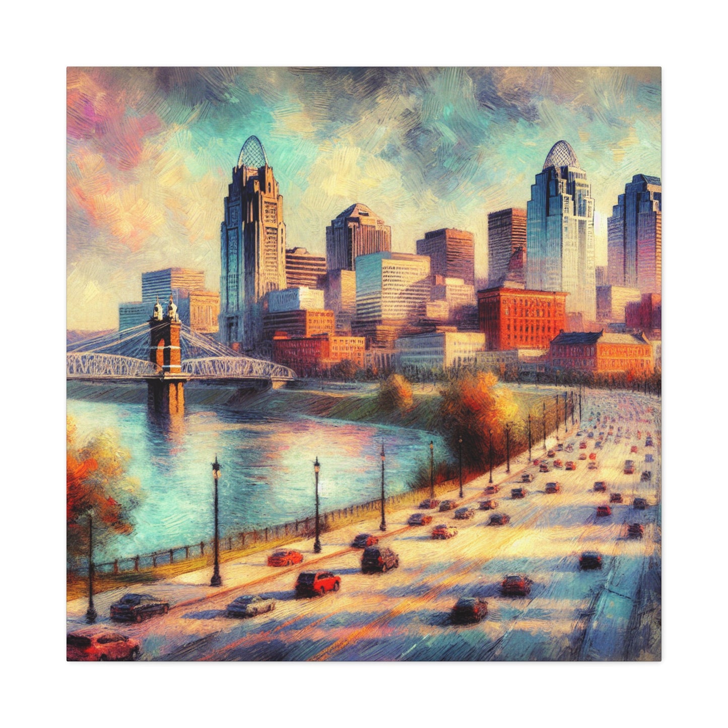 "Charming Cincinnati Delight" - Canvas