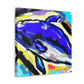 "Dolphin Within Abstraction" - Canvas