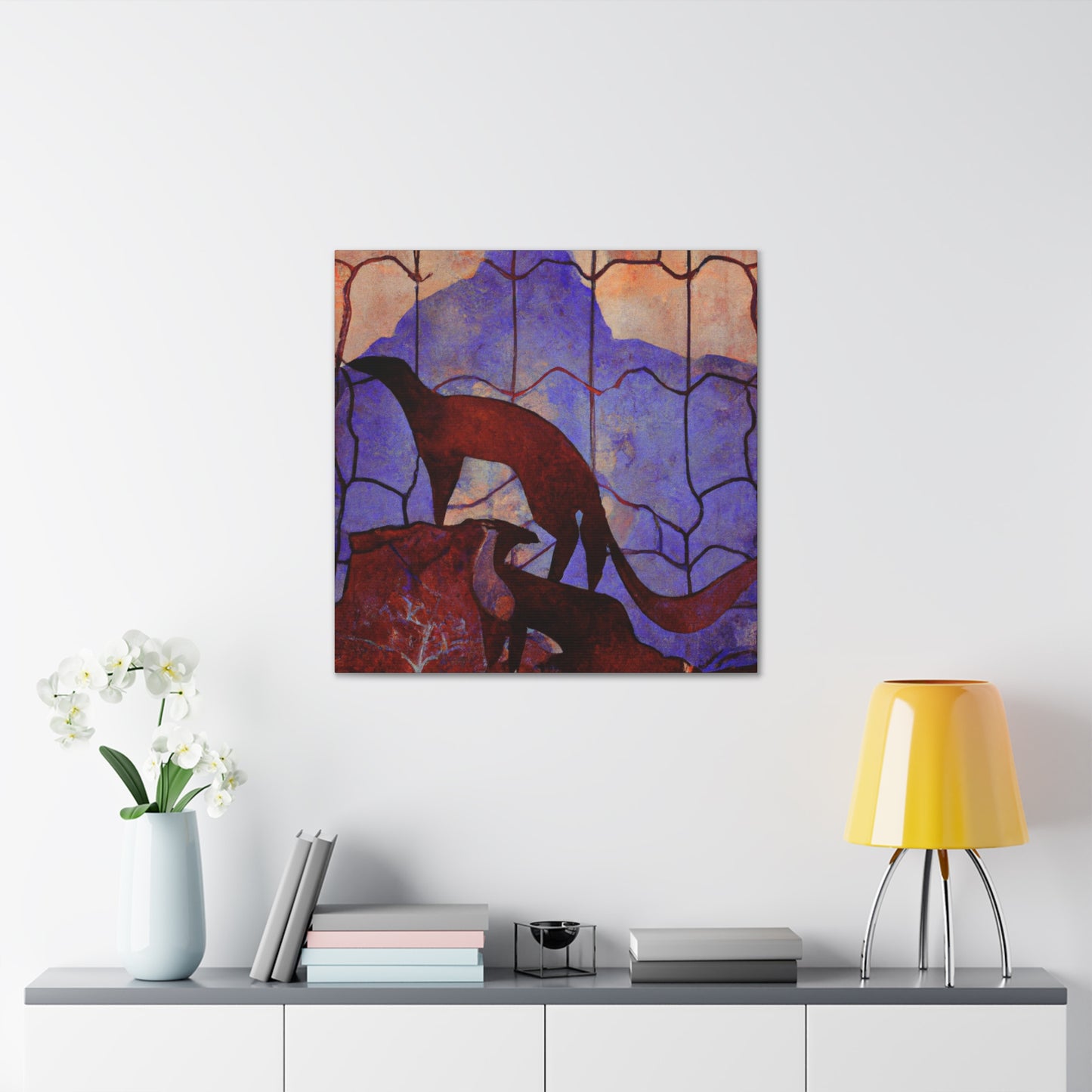 Marten in the Moonlight - Canvas