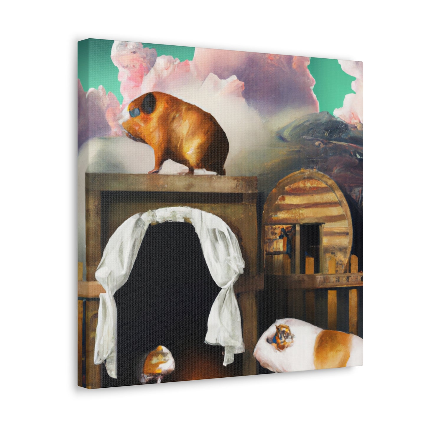 "Guinea Pig Dreamscape" - Canvas