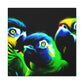 Parrots of Senegal. - Canvas