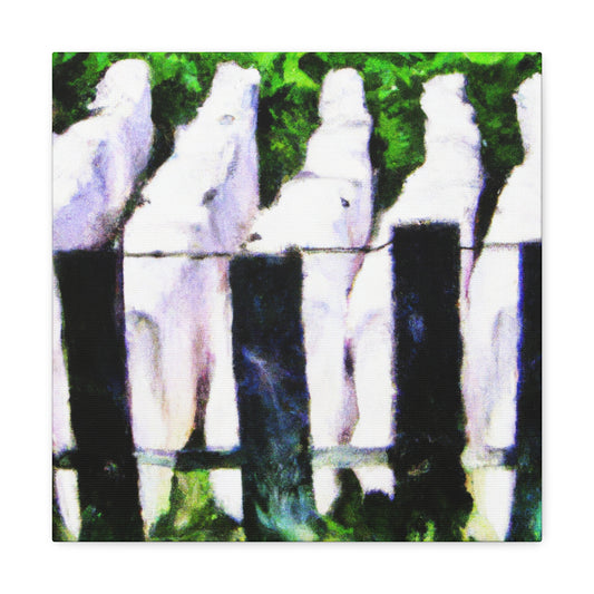 Fences in the Barnyard - Canvas