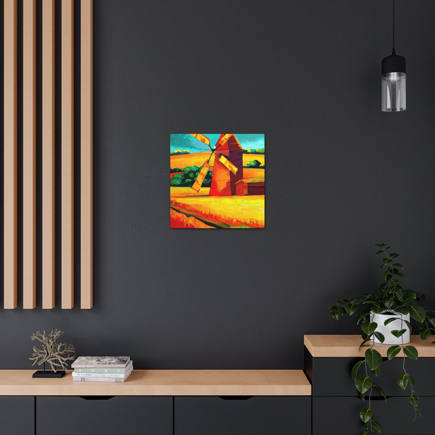 "Windmill on the Horizon" - Canvas