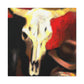 "Cow Skull Expressionism' - Canvas