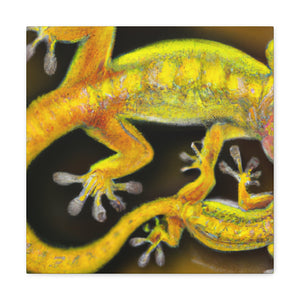 Gecko in Hyperrealism - Canvas