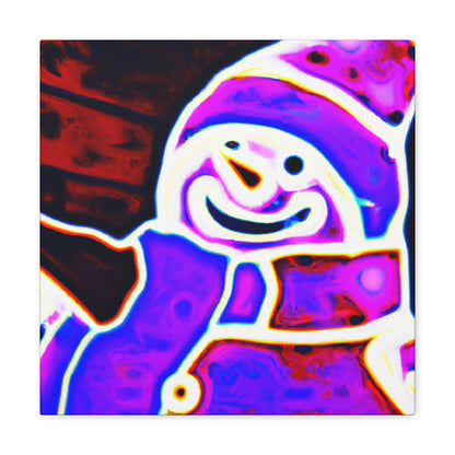 Snowman Pop Art Bliss - Canvas