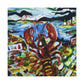 Lobster's Expressionistic Form - Canvas