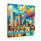 "Infinite City Horizons" - Canvas