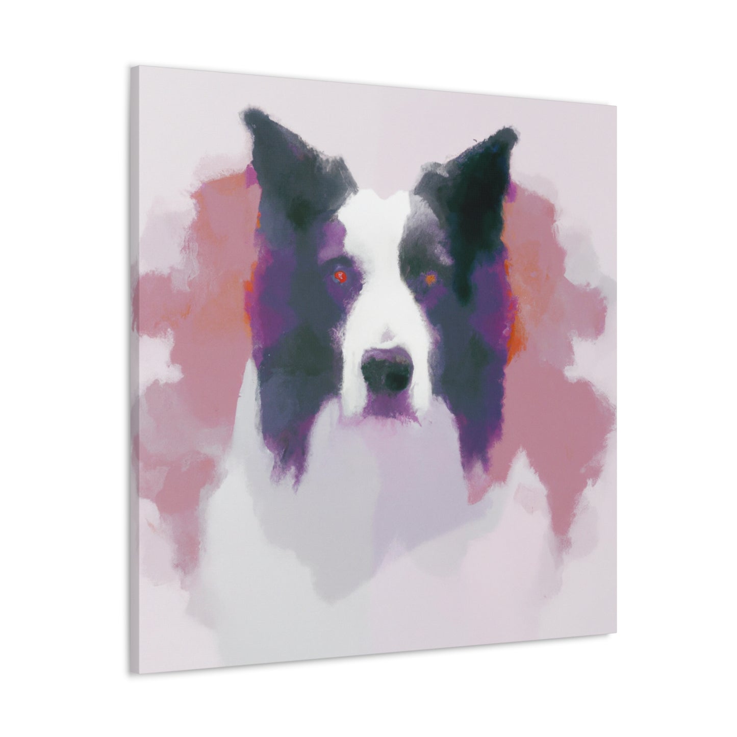 "Border Collie Reflection" - Canvas