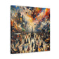 "Vivid Descent's Rapture" - Canvas