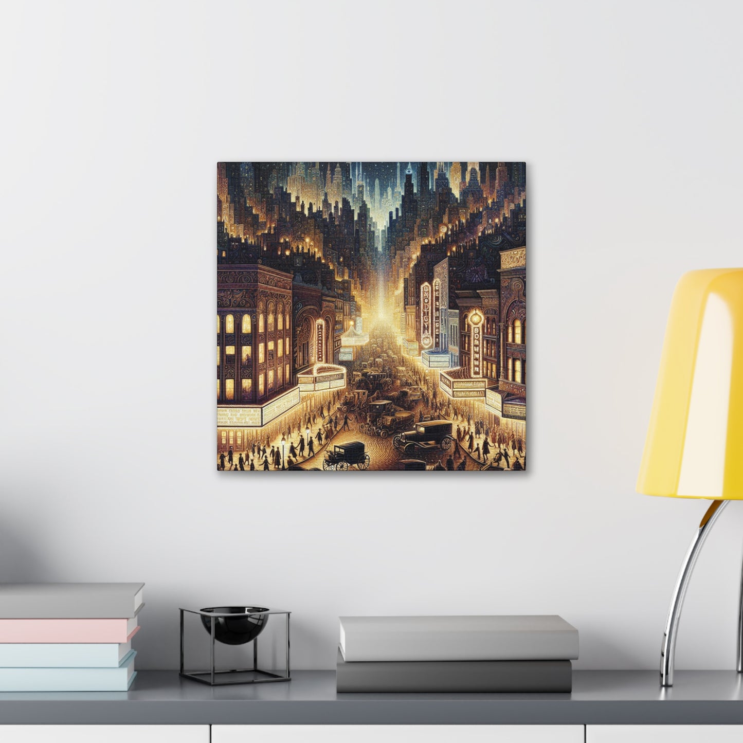 "Vibrant Broadway Extravaganza" - Canvas