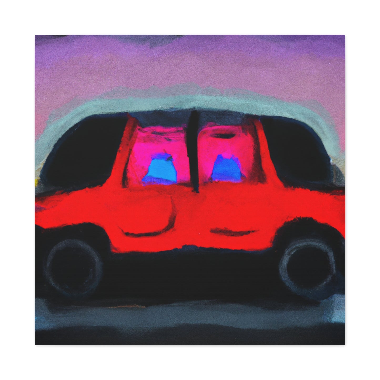 "Car in Abstract Color" - Canvas