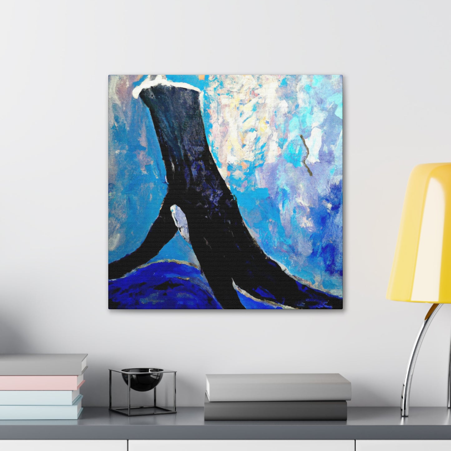 Whale in Turbulence - Canvas