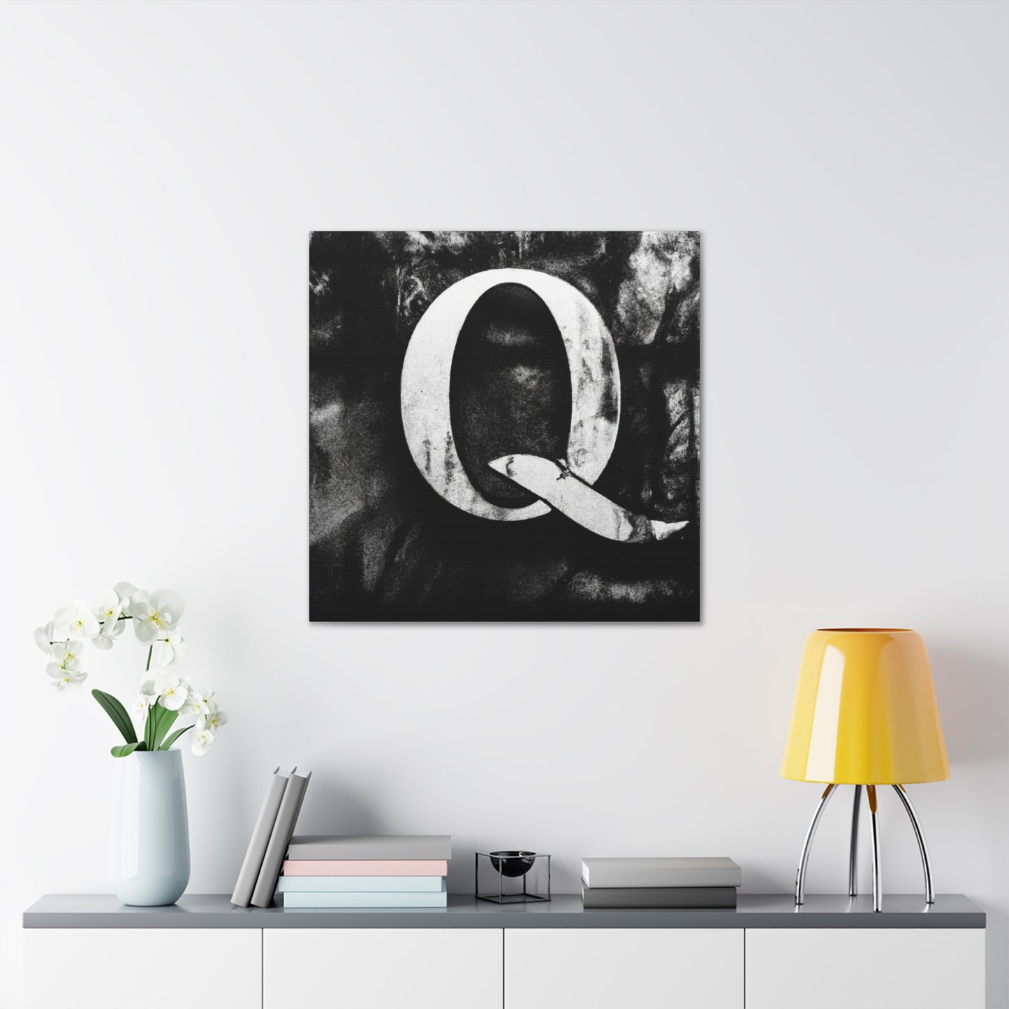 "Q: The Question Mark" - Canvas