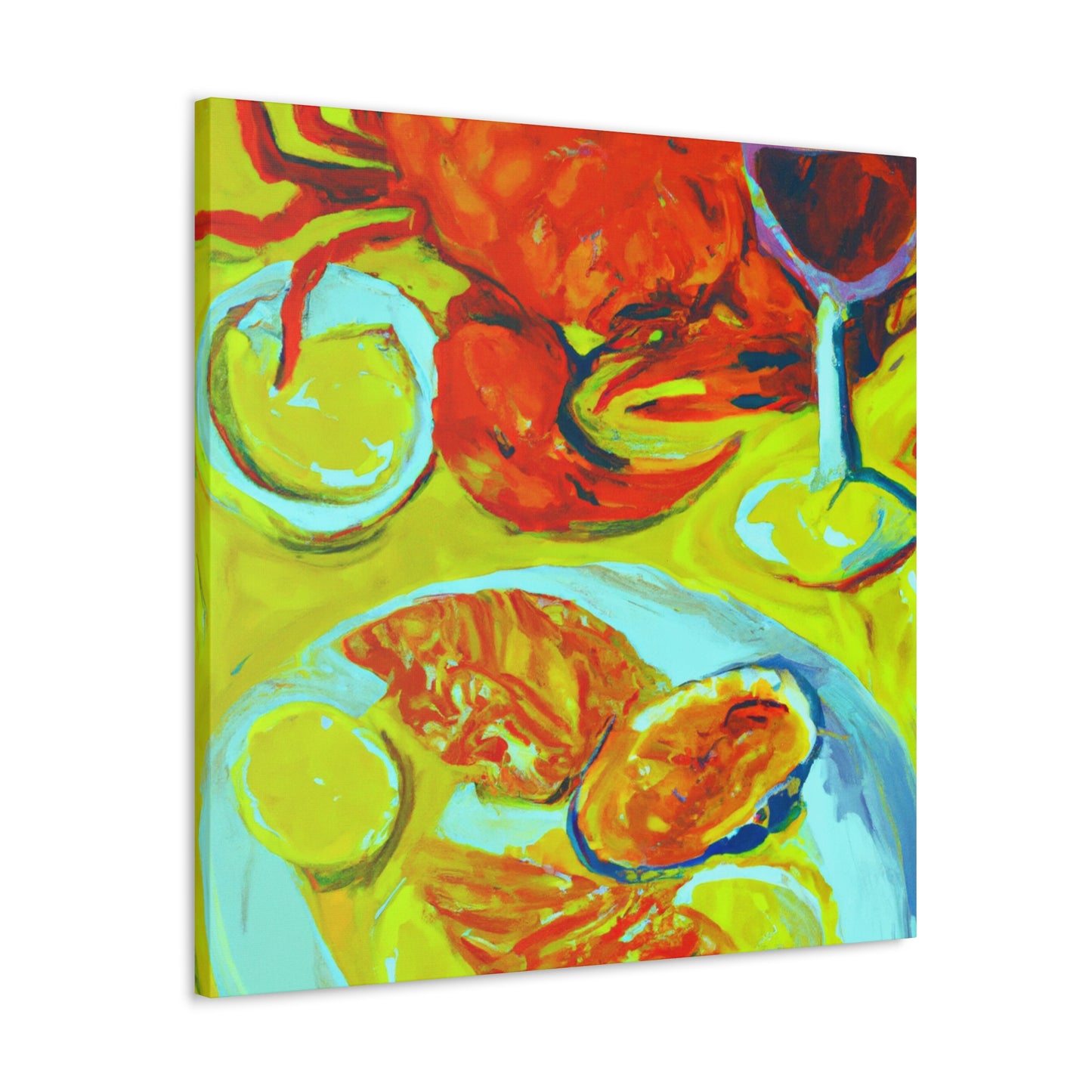 "Seafood in Post-Impressionism" - Canvas