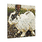 Rabbit's Pointillist Dream - Canvas