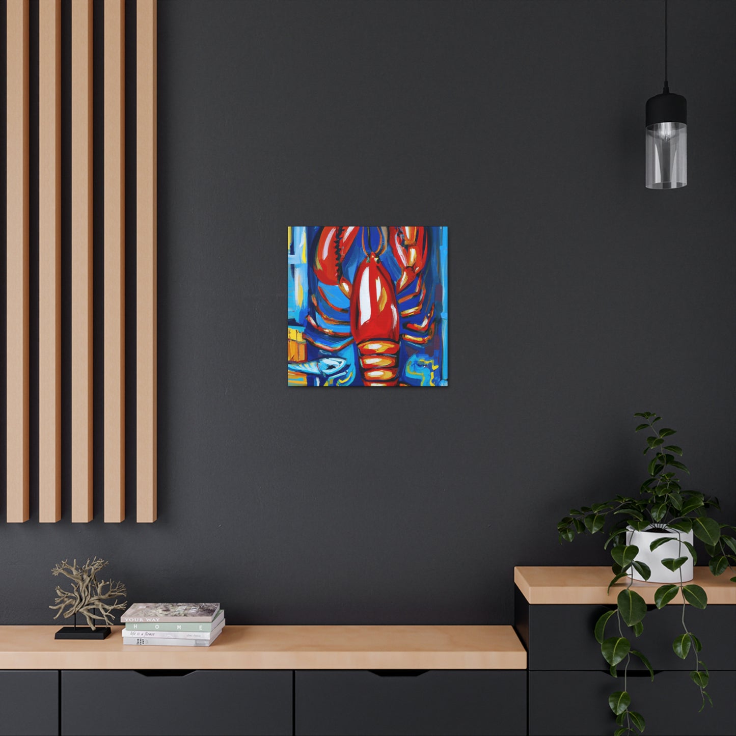 Lobster's Captivating Colors - Canvas