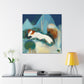 "Otter in Abstract Blur" - Canvas