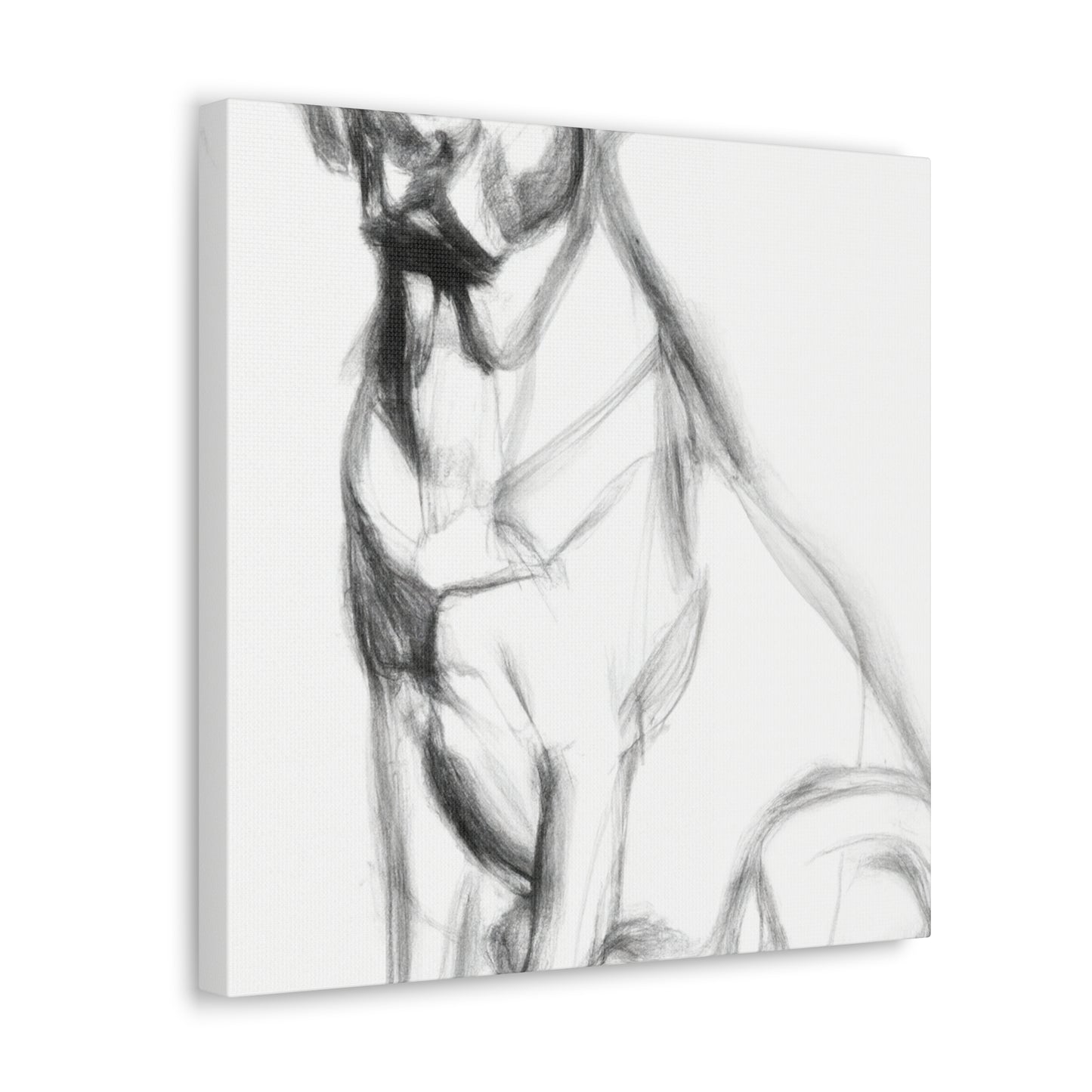 "Labrador Sleeping Silently" - Canvas