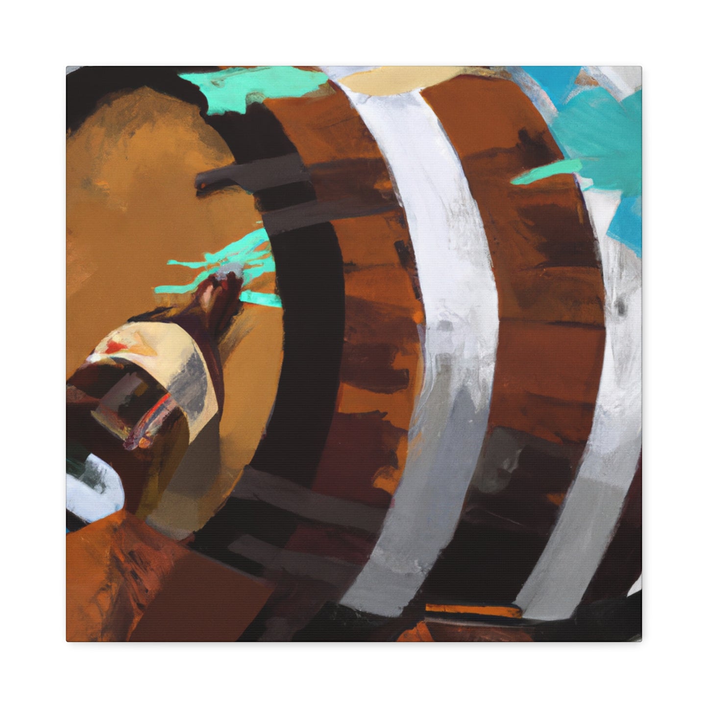 "Whiskey Barrel Surreality" - Canvas