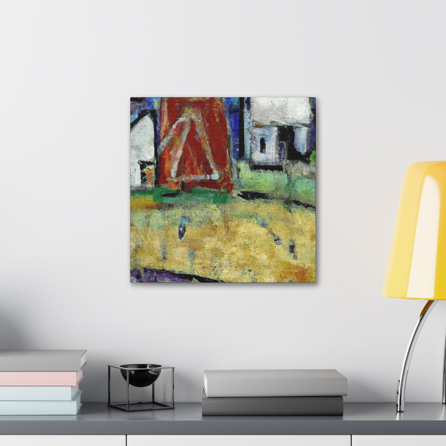 "Barn of Expressionist Joy" - Canvas