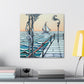 "Pier at Dusk Splendor" - Canvas