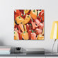 Peppers in Abstraction - Canvas